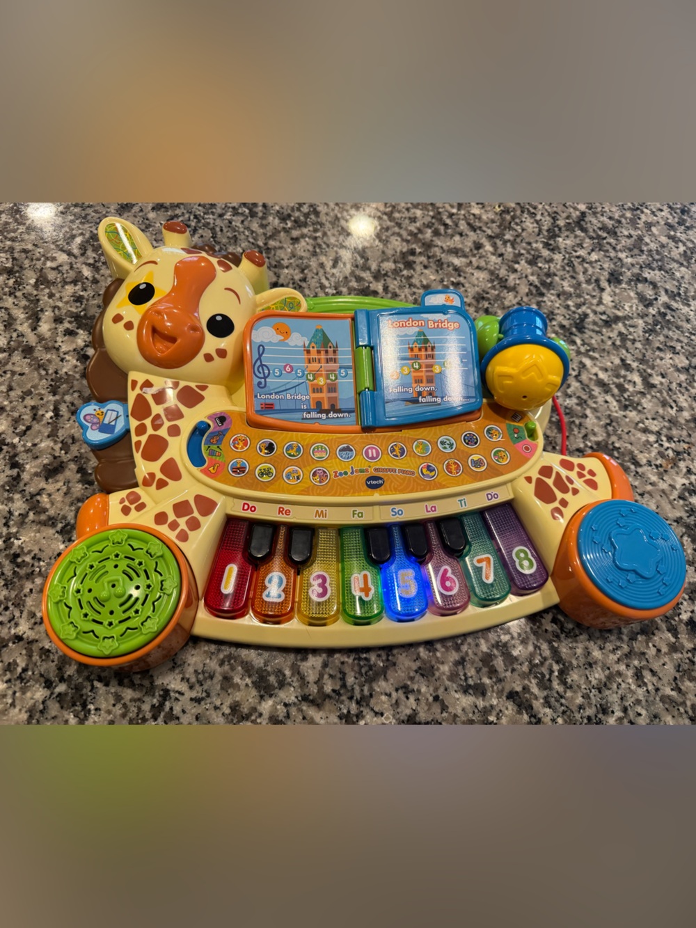 VTech Giraffe Learning Piano for Kids - Multi-Color